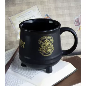   Harry Potter 3D üst bögre Roxfort címerrel, 560ml, fekete/arany Méret:N