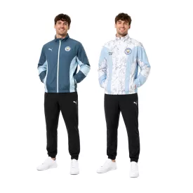   kifordítható PUMA Manchester City x KidSuper férfi Training dzseki kabát Kabát  Club Crest on mellkas, Fan termék 606846 16 kék/fehér Méret: XXL
