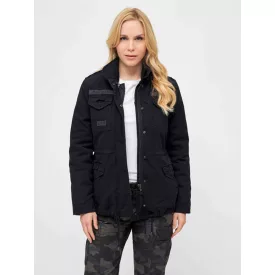   funkcionális Brandit női dzseki kabát Kabát  zippers, zseb, pamut, fekete Méret: XXL