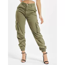 Comfortable DEF női Farmer 200 g/m²  pamut khaki Méret: L