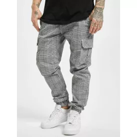   Comfortable URBAN CLASSICS férfi sztreccs Farmer  cipzár zseb, pamut, fehér/fekete Méret: XL