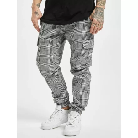 Comfortable URBAN CLASSICS férfi sztreccs Farmer  cipzár zseb, pamut, fehér/fekete Méret: XL