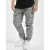 Comfortable URBAN CLASSICS férfi sztreccs Farmer  cipzár zseb, pamut, fehér/fekete Méret: XL