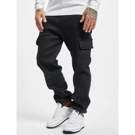 Comfortable URBAN CLASSICS férfi Farmer  sztreccs, zsinórozé, és zipper, made of pamut, fekete Méret: 32