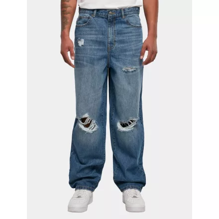 alkalmi Urban Classics férfi Farmer, straight fit, 370 g/m², pamut, kék Méret: 32