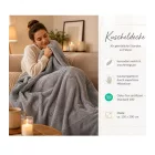 Oeko-Tex Standard 100 Certified Microfiber takaró, Approx. 150x200cm, sötét szürke Méret: N
