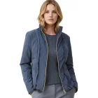 2-darab elegáns női kabát: 2-in-1 gyapjú kabát és Down dzseki kabát Kabát  Recycled Fibers, 934964, Midnight kék Méret: 36