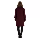 2-darab elegáns női kabát szett: 2-in-1 gyapjú kabát és Down dzseki kabát Kabát  Recycled Fibers, 906403 bordó Méret: 38