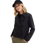 Extravagant női transitional dzseki kabát Kabát  detachable kapucni insert 969863 fekete/szürke Méret: 44