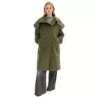 könnyű-care női kabát in gyapjú look, túlméretezett transitional dzseki kabát Kabát 952474 zöld Méret: 38