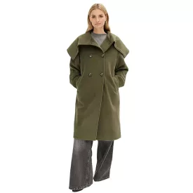   könnyű-care női kabát in gyapjú look, túlméretezett transitional dzseki kabát Kabát 952474 zöld Méret: 38