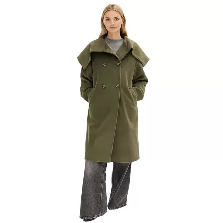 könnyű-care női kabát in gyapjú look, túlméretezett transitional dzseki kabát Kabát 952474 zöld Méret: 38