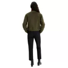 könnyű-care női gyapjú-look blouson dzseki kabát Kabát  dekoratív buttons, plus sizes, 973668 zöld Méret: 54