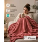 Cozy takaró – Oeko-Tex Certified (Standard 100) Microfiber Throw, approx. 150x200 cm – sötét szürke, kék, piros, vagy világos szürke Méret: N