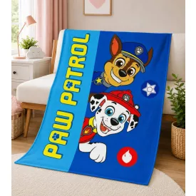   Nickelodeon paw patrol mancs őrjárat mancs őrjárat gyerek'' takaró  Logo, Lettering, és Characters – lágy Throw takaró (130x170 cm) – kék Méret: N