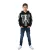 Sustainable gyerek'' pulóver for gyerek – lágy pamut-BLEND kapucnis pulóver  Skeleton Design (modell 922809 zöld vagy 918185 fekete) Méret: 104_110