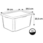 keeeper Karolina "Peppa malac  Peppa malac" Storage doboz  Fedél – Stackable 15L Container (termék No. 9575388) – fehér/átlátszó Méret: N