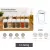 12-darab műanyag Spice Shaker szett  Lids és 2 Racks – 250 ml Spice Containers for Spices, Herbs, Pepper, és Salt – átlátszó/fehér Méret: N