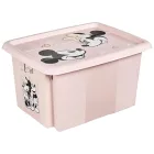 keeeper Karolina Storage doboz – Peppa malac  Peppa malac, paw patrol mancs őrjárat mancs őrjárat, Stitch, vagy Minnie Mouse – Stackable doboz  Fedél, 15L kapacitás – átlátszó, kék, vagy rózsaszín Méret: N