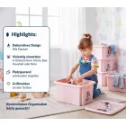 keeeper Karolina Storage doboz – Peppa malac  Peppa malac, paw patrol mancs őrjárat mancs őrjárat, Stitch, vagy Minnie Mouse – Stackable doboz  Fedél, 15L kapacitás – átlátszó, kék, vagy rózsaszín Méret: N