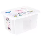 keeeper Karolina Storage doboz – Peppa malac  Peppa malac, paw patrol mancs őrjárat mancs őrjárat, Stitch, vagy Minnie Mouse – Stackable doboz  Fedél, 15L kapacitás – átlátszó, kék, vagy rózsaszín Méret: N