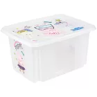 keeeper Karolina Storage doboz – Peppa malac  Peppa malac, paw patrol mancs őrjárat mancs őrjárat, Stitch, vagy Minnie Mouse – Stackable doboz  Fedél, 15L kapacitás – átlátszó, kék, vagy rózsaszín Méret: N