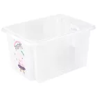 keeeper Karolina Storage doboz – Peppa malac  Peppa malac, paw patrol mancs őrjárat mancs őrjárat, Stitch, vagy Minnie Mouse – Stackable doboz  Fedél, 15L kapacitás – átlátszó, kék, vagy rózsaszín Méret: N