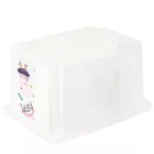 keeeper Karolina Storage doboz – Peppa malac  Peppa malac, paw patrol mancs őrjárat mancs őrjárat, Stitch, vagy Minnie Mouse – Stackable doboz  Fedél, 15L kapacitás – átlátszó, kék, vagy rózsaszín Méret: N