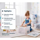 keeeper Karolina Storage doboz – Peppa malac  Peppa malac, paw patrol mancs őrjárat mancs őrjárat, Stitch, vagy Minnie Mouse – Stackable doboz  Fedél, 15L kapacitás – átlátszó, kék, vagy rózsaszín Méret: N