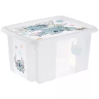 keeeper Karolina Storage doboz – Peppa malac  Peppa malac, paw patrol mancs őrjárat mancs őrjárat, Stitch, vagy Minnie Mouse – Stackable doboz  Fedél, 15L kapacitás – átlátszó, kék, vagy rózsaszín Méret: N