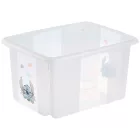keeeper Karolina Storage doboz – Peppa malac  Peppa malac, paw patrol mancs őrjárat mancs őrjárat, Stitch, vagy Minnie Mouse – Stackable doboz  Fedél, 15L kapacitás – átlátszó, kék, vagy rózsaszín Méret: N