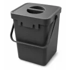 5-Liter Organic Waste Bin  hordozható fogantyú – Household Trash Can 9892023 (szürke) Méret: N
