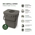 5-Liter Organic Waste Bin  Carry fogantyú – Household Trash Can (szürke, kék, vagy kék/szürke) Méret: N