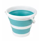Collapsible Bucket (10 liter) – Space-Saving Household Bucket  Wide fogantyú (fehér/kék vagy fehér/szürke) Méret: N