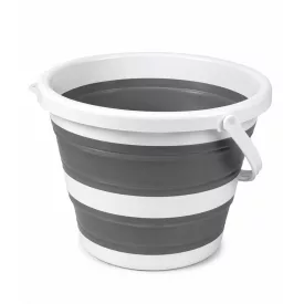   Collapsible Bucket (10 liter) – Space-Saving Household Bucket  Wide fogantyú (fehér/kék vagy fehér/szürke) Méret: N