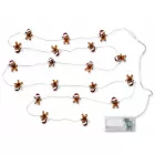 LICHTMOMENTE vízálló LED drót füzér lámpa, mézeskalács figura mintás, 20 meleg fehér LED, 2,2 méter, 9843855