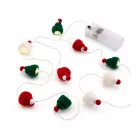 LICHTMOMENTE LED fényfüzér kötött sapka motívummal, 1,6 méter, 10 meleg fehér mikro LED, ezüst, 9844556
