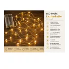 LICHTMOMENTE LED fényfüzér, 2,4 méter, 20 meleg fehér mikro LED, arany, 9843546