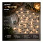 LICHTMOMENTE LED fényfüzér, 2,4 méter, meleg fehér mikró-LED, zöld, 9844845