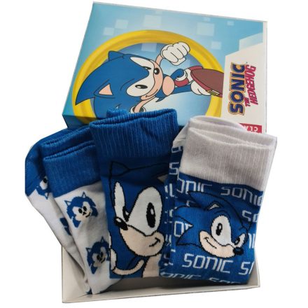 Sonic The Hedgehog assorted csomag 3 Zokni felnőtt gyerek
