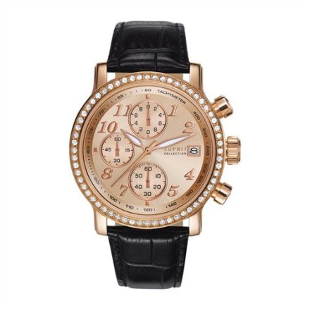 Esprit Collection Női óra karóra Chrono Pontess rosegold bőr EL190322007 /kac