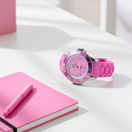 TOM óra karóra Unisex férfi női rózsaszín Quartz WA00007 /kac 1 napos szállítás