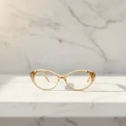 Swarovski SK5429 szemüvegkeret csillógó világos barna / Clear lencsék női /kac 1 napos szállítás