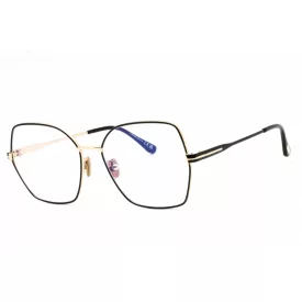   Tom Ford FT5876-B szemüvegkeret pale arany/clear/kék-világos blokk lencsék női /kac 1 napos szállítás