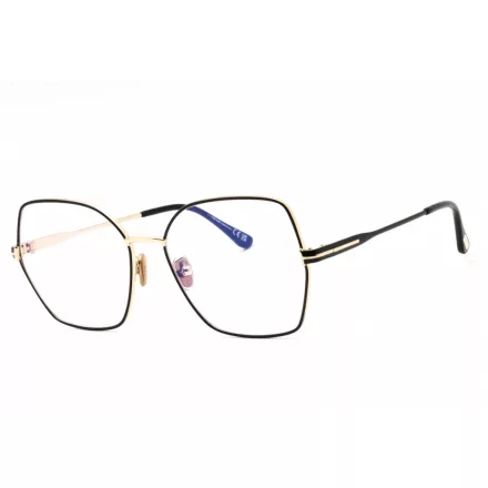 Tom Ford FT5876-B szemüvegkeret pale arany/clear/kék-világos blokk lencsék női /kac 1 napos szállítás