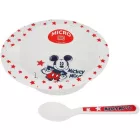 Mickey Egér Mickey Mouse Disney - (tál + ​​teáskanál) gyerek baby /kac utolsó darabok 1 napos szállítás