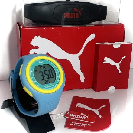 Puma óra Pulsuhr Pulse kék Pulzusmérő sportóra PU910541013 férfi női unisex ELEM NÉLKÜL! /kac