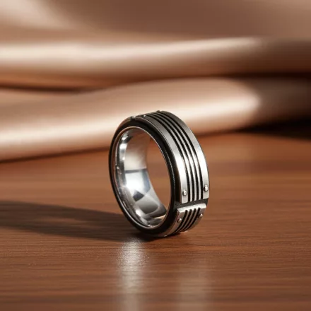 Fossil férfi nemesacél gyűrű JF83553 60 (19.1 mm ?) /kac 1 napos szállítás 