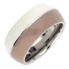 Esprit Női gyűrű nemesacél Marin 68 bézs / fehér ESRG11563B170 (17.8 mm ?) /kac 1 napos szállítás  féláron