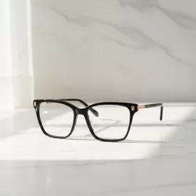  Just Cavalli VJC012 szemüvegkeret csillógó fekete / Clear lencsék női /kac 1 napos szállítás